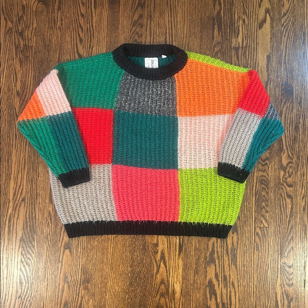 Oversized Vibrant Knit Sweater